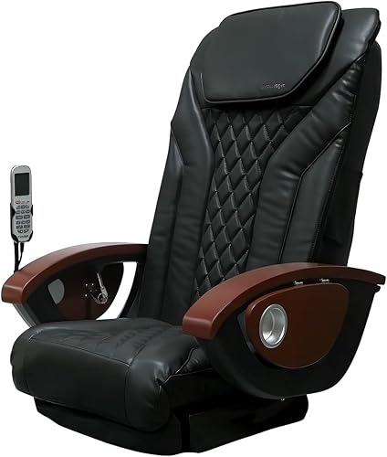 MAYAKOBA Shiatsulogic - Juego de fundas de cojín para silla de pedicura (negro), funda para silla de masaje con vibración 16 EXR, equipo y muebles