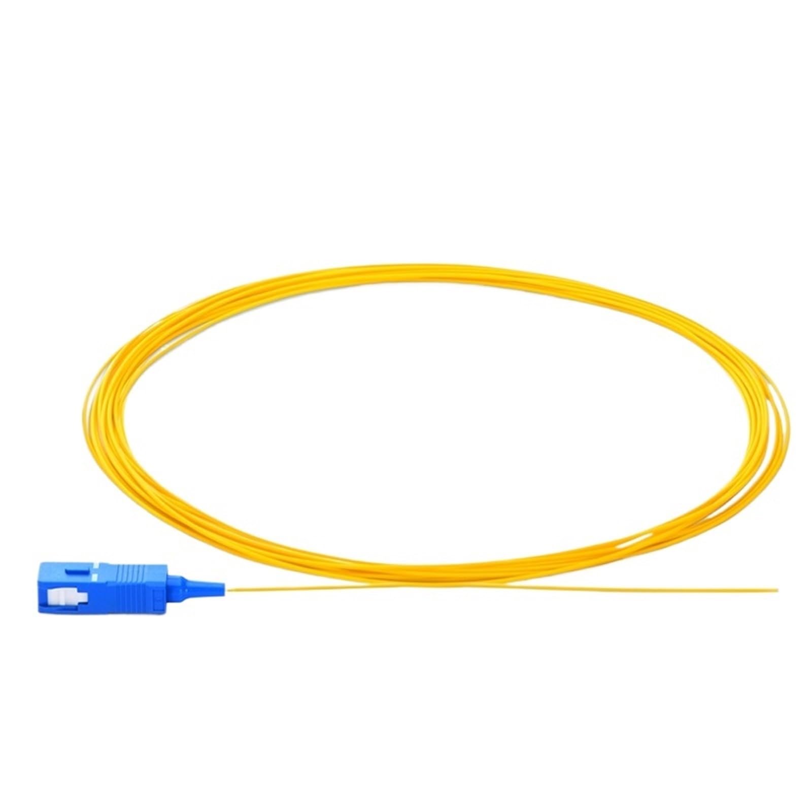 20/50/100/200 piezas/lote SC/UPC fibra pigtail Simplex 9/125 1M coleta de fibra óptica de modo único 0,9 mm (100 piezas SC AP)