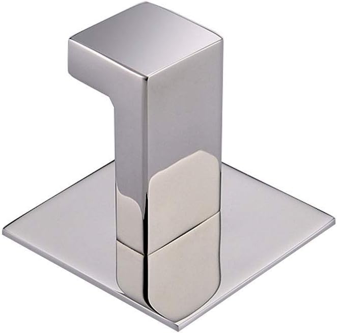 Self Adhesive 304 Stainless Steel Bathroom Square Towel Hook Sliver Chrome Finish Coat Hat Door Hook Hanger Bathroom Accessories,No Screw Need image 3