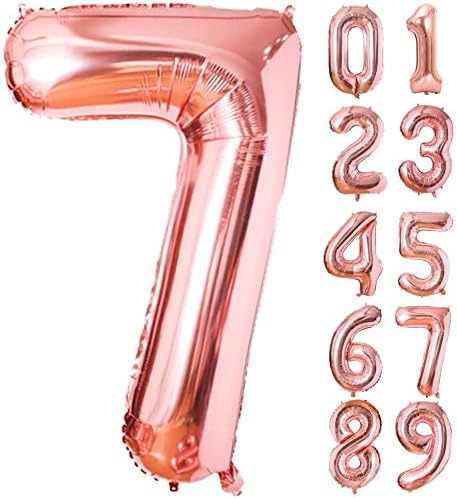 Happium - 34" Giant Foil Balloon (Number 1, Rose Gold)