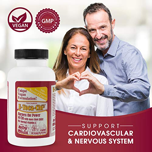 image for NuTru Natural Vitamin E Complex Supplements: Vegan E-Toca-Chi2 Supplem