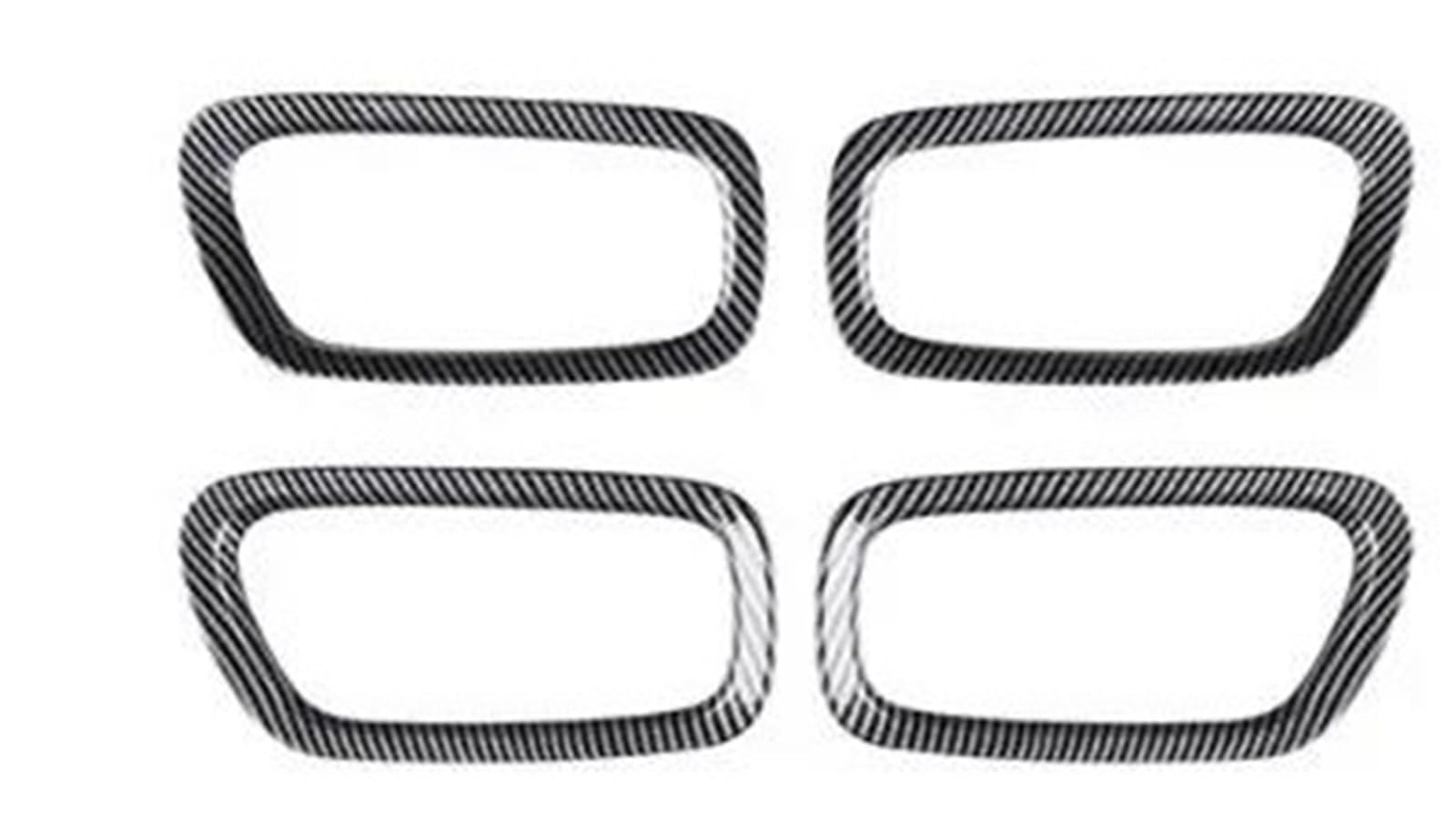 CFCKHPTHAZ Interior Styling Cover Car Interior Door Handle Bowl Frame Cover Trim for VEZEL for HRV 2021 2022 2023 2024(Carbon Style)