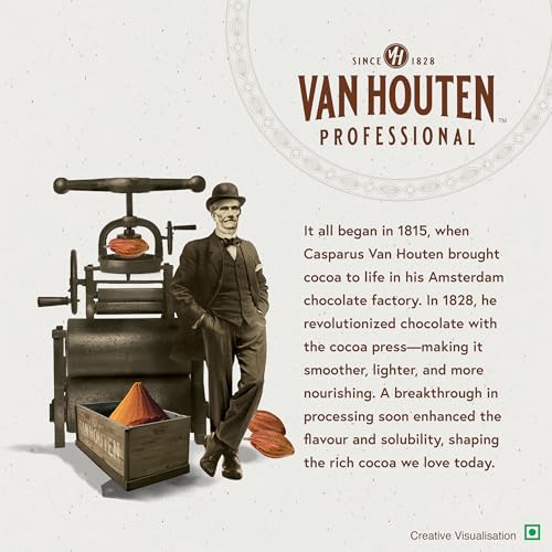 Image of Van Houten Professional (VHP) Milk Compound Buttons - 400 g | Ideal for Baking