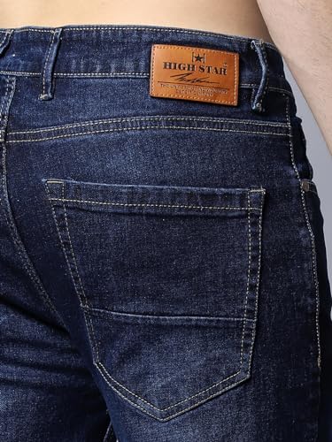 Image of HIGH Star Men's Mid Rise Wide Leg Fit Jeans
