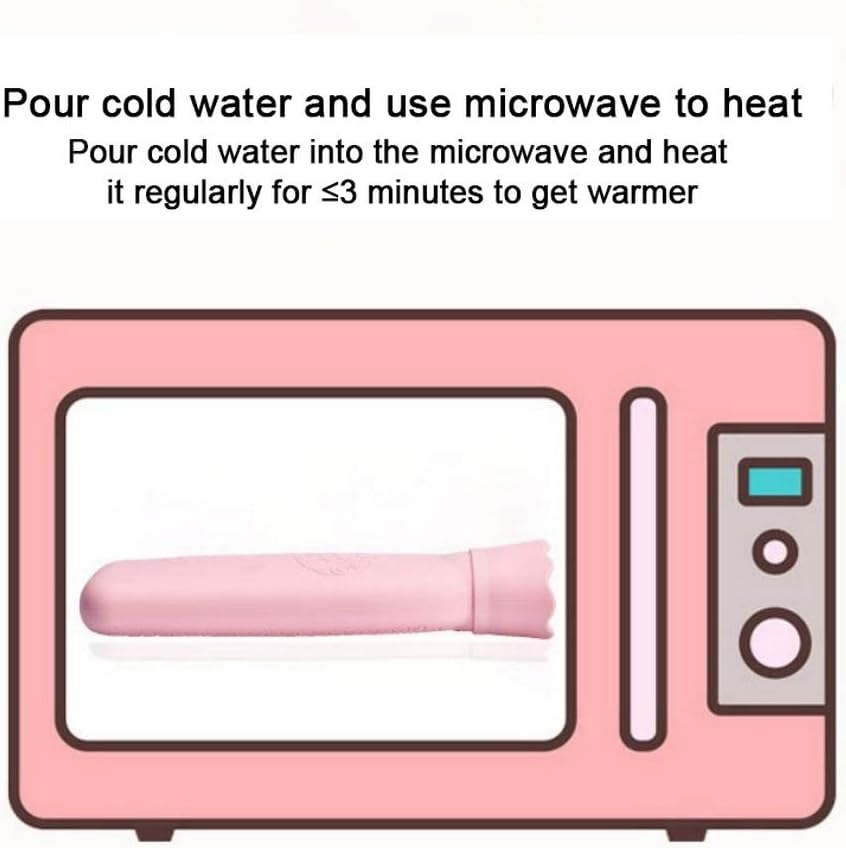 Hot Water Bag Silicone Water-Filled Hot Water Bottle Gift Hand Warmer Heating Bag Safety Hot Water Bag for Winter Warm Accessories Water Bag (Color : A)