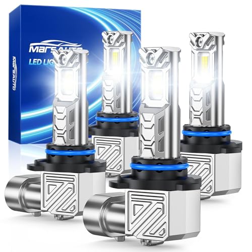 Image of Marsauto M1C 9005 9006 60000LM Fanless LED Bulbs, 6500K IP68 - 4 Pack | 1:1 mini no adapter, plug & play, 9005 /HB3 + 9006 /HB4, IP68 waterproof, 5-min install