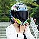 Mulcort Motorradhelm Full Face Rapid Street Helm Unisex Erwachsene Cool Rider Equipment Four Seasons New Street Touring Motorradhelm Style D Größe L, Black and green