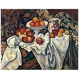 JUNIWORDS Poster, Paul Cézanne, Stilleben mit Äpfeln und 