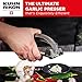Kuhn Rikon Epicurean Garlic Press, Stainless Steel, 6.5 x 1 x 1.5 inches, Silver