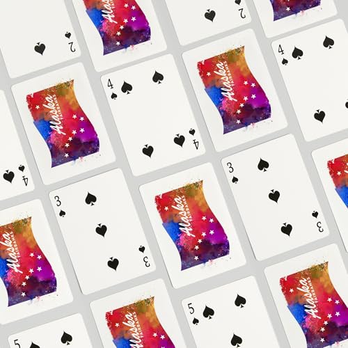 Baraja Fairbanks Alaska Acuarela 52 Cartas Poker miniatura 4
