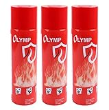  3X Aerosol de Extinción de Incendios Extintor de Fuego Fettbrand Universal Einsetzbares A Schaumbasis A 500g