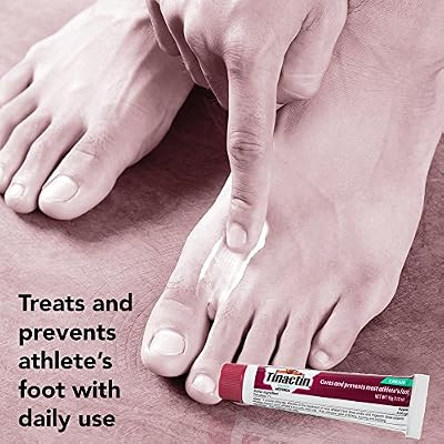 Tinactin Athlete's Foot Cream, Tolnaftate 1%, Antifungal, AF Treatment, Proven Clinically Effective on Most Athletes Foot and Ringworm, Cream, 0.5 Ounce, 15 Grams, Tube