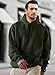 JMIERR Herren Hoodie mit Taschen Freizeit Baumwolle Sweatshirts Langarm Fallen Winter Kordelzug Kapuzenpullovers Grün XL