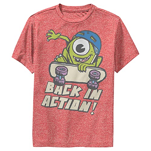 T-shirt Monsters Inc Pixar garçon vêtement enfant manches courtes rouge bruyère M