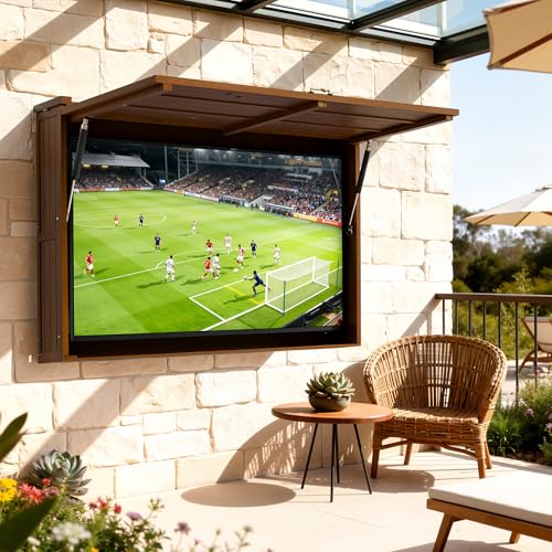 SUNRISELAND Outdoor TV Enclosure, Fit for 32-55 Inch TV, Solid