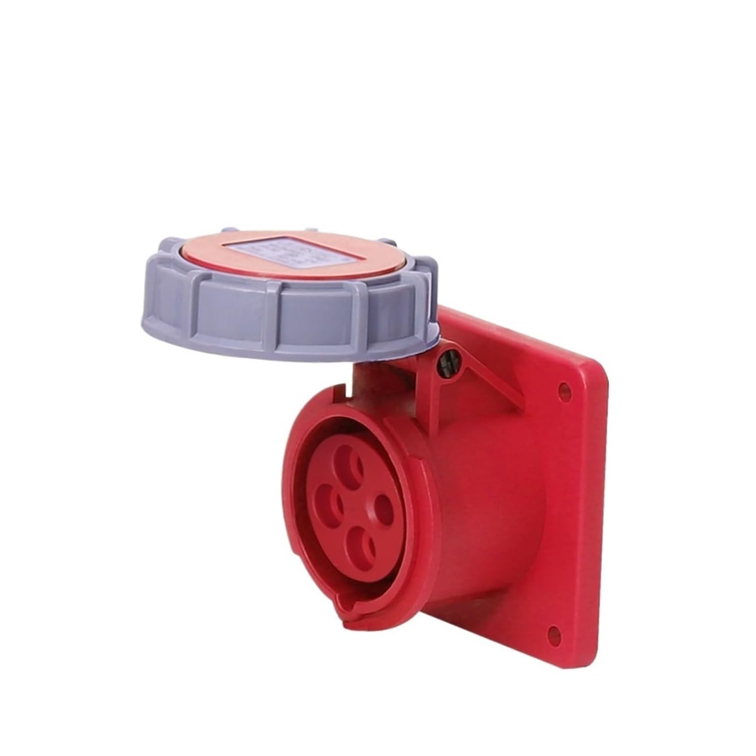 Refrigerated Truck Marine 440V Industrial Plug Socket 4 core 32A Container 3h Waterproof Aviation Male and Female Docking(Concealed Socket A)