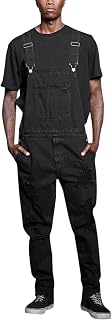 Men's Bib Stretch Biker Overalls Ripped Denim Jumpsuits Adjustable Straps Slim Jeans Trousers with Pockets