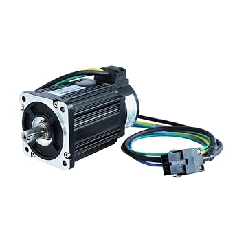 ATO 2000W/3000W 48V DC Servo Motor 7.6Nm/ 19Nm, High Torque Universal Electric Motor DC Motor, with Encoder (2000W Without Brake)