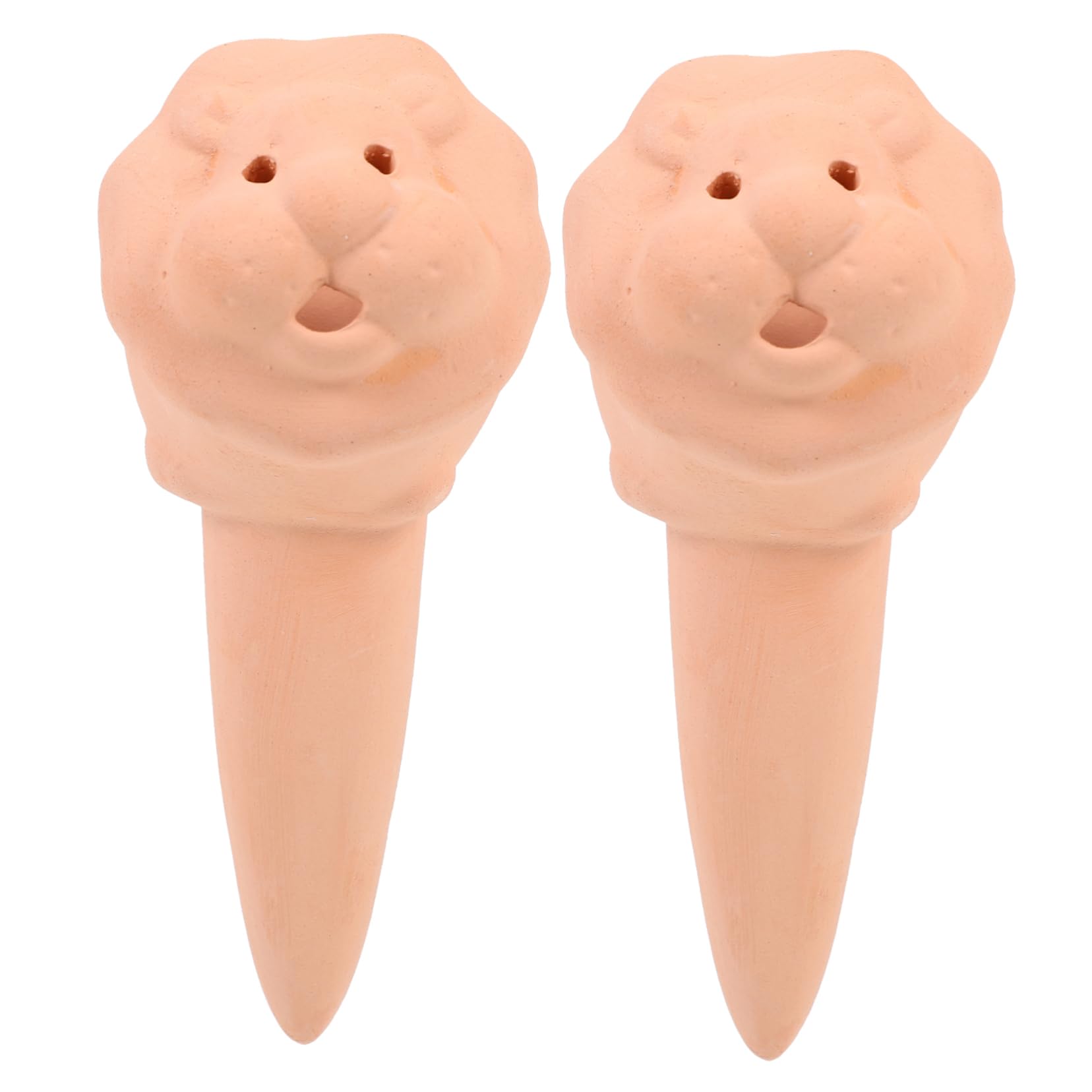 HANABASS 2Pcs Red Pottery Self Watering Globes Automatic Plant Watering Devices for Gardening Durable Watering for Flower Pots Decorative Animal Design