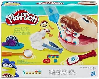 Next Store Dentist Toy Set for Kids with Modeling Paste and Drill Tools, Educational Mouth and Teeth Model, Develop Creativity and Imagination, Fun Gift for 3 Year Old Kids