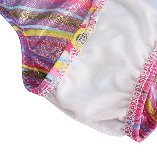 Glitter Star Collants de ginástica sem mangas para meninas roupas atléticas brilhantes dança roupa e