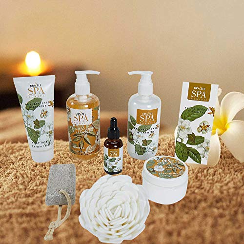 Draizee Luxurious Home Spa Bath Gift Set for Womens and Girls w/ Refreshing Princess Flower Fragrance, 8 Pieces - Luxury… - Image 3