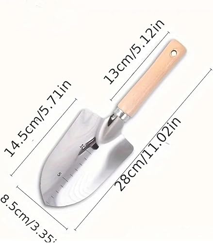 Gardening Shovel Damaly,Stainless Steel Shovel, Thickened Small,Garden Tools,Flower Planting,Small Iron,Pine Soil,Vegetable Planting,Garden Tools Gardening Tools(1PC)