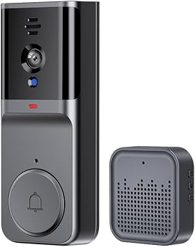 Wireless Video Doorbell, Smart HD Doorbell Camera with 130 Wide Angle Lens, 2 Way Talk, Motion Detection, APP Cloud Storage, Remote Contorl, for Home
