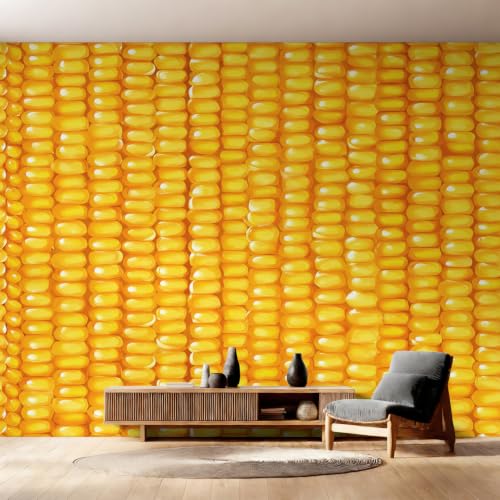 Papier peint maïs panoramique fresque haut de gamme intissé pour salon moderne