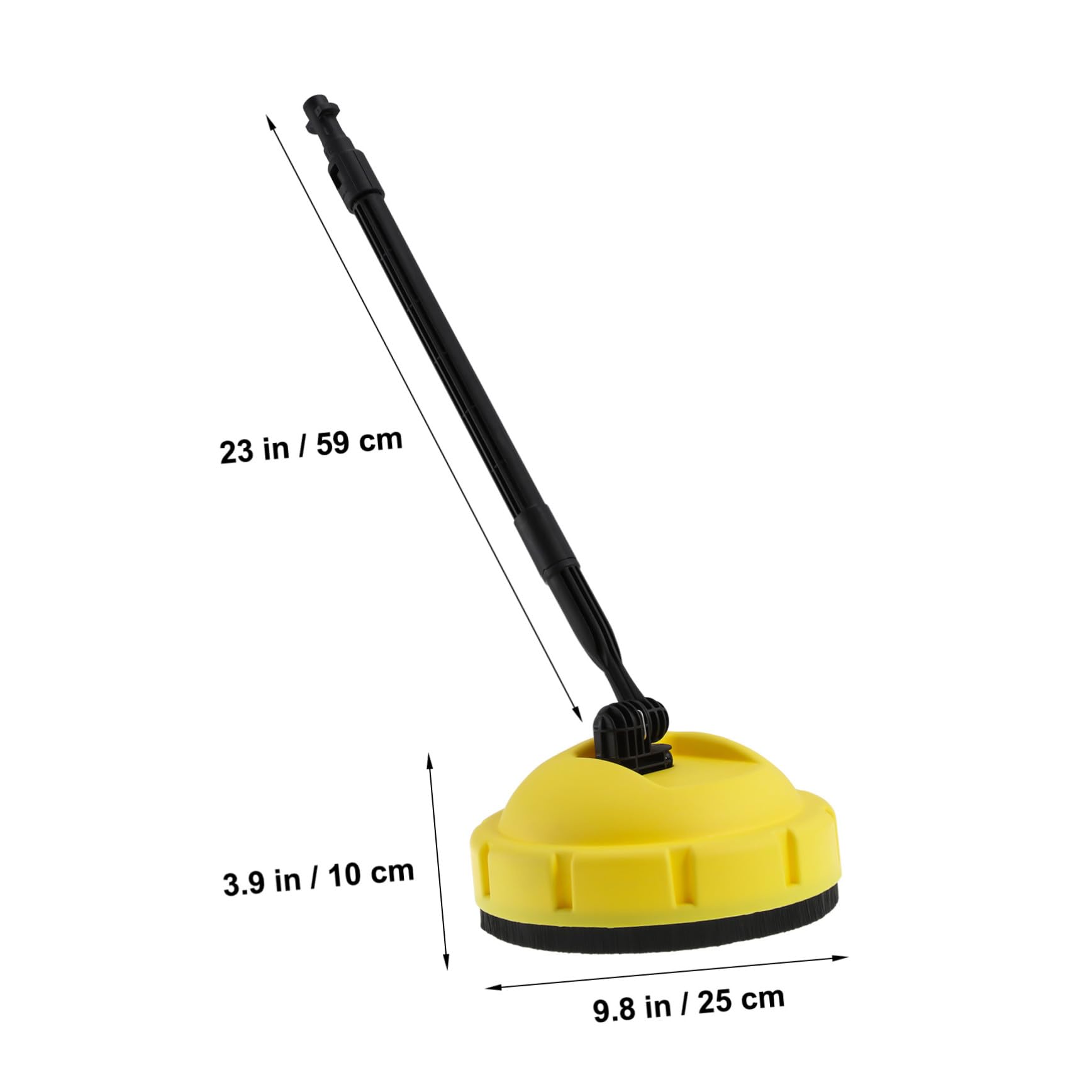 Mikikit Hidrolavadora De Automóviles Rotativa De Alta Presión para Limpieza De Patios y Garajes con Boquilla Giratoria y Mango Largo Ajustable