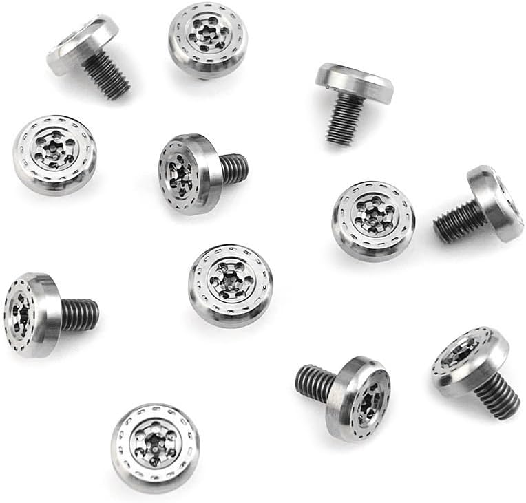 5PCS T8 Torx Titanium Alloy Screws, M3.5 Scales Handle Attachment Hardware Accessories in Silver