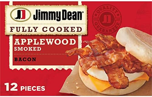 Jimmy Dean Fully Cooked Premium Applewood Smoked Bacon, 2.2 oz.