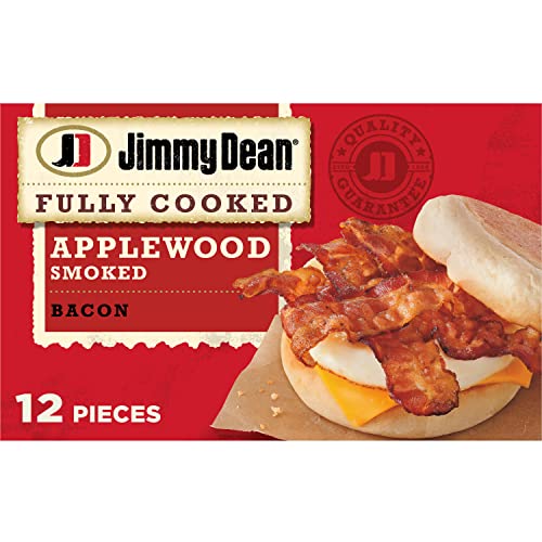 Jimmy Dean Fully Cooked Premium Applewood Smoked Bacon, 2.2 Oz. #TOP19