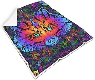 IOVEQG Dreamcatcher Fox Animal Super Soft Reversible Blankets for Couch Bed Sofa White