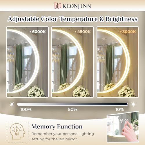 Luxury Bathroom Mirror Defogger LED