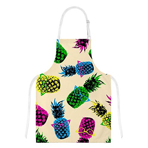 Top Carpenter Polyester Insulation Kitchen Oven Mitts Potholder Apron 3Pcs Set Hipster Style Pineapple Fruit Non Slip Heat Resistant Gloves For Baking Cooking Bbq #TOP3