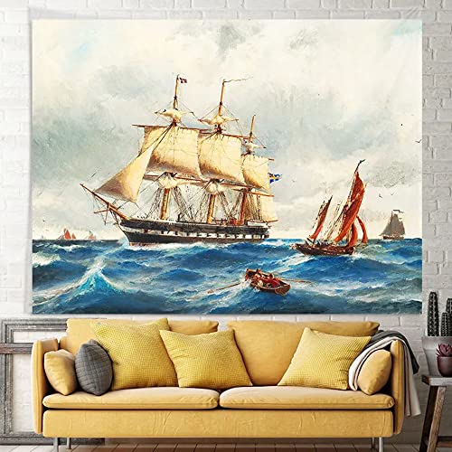 Tapisserie murale rétro palais européen MAQCHGO 150x130cm