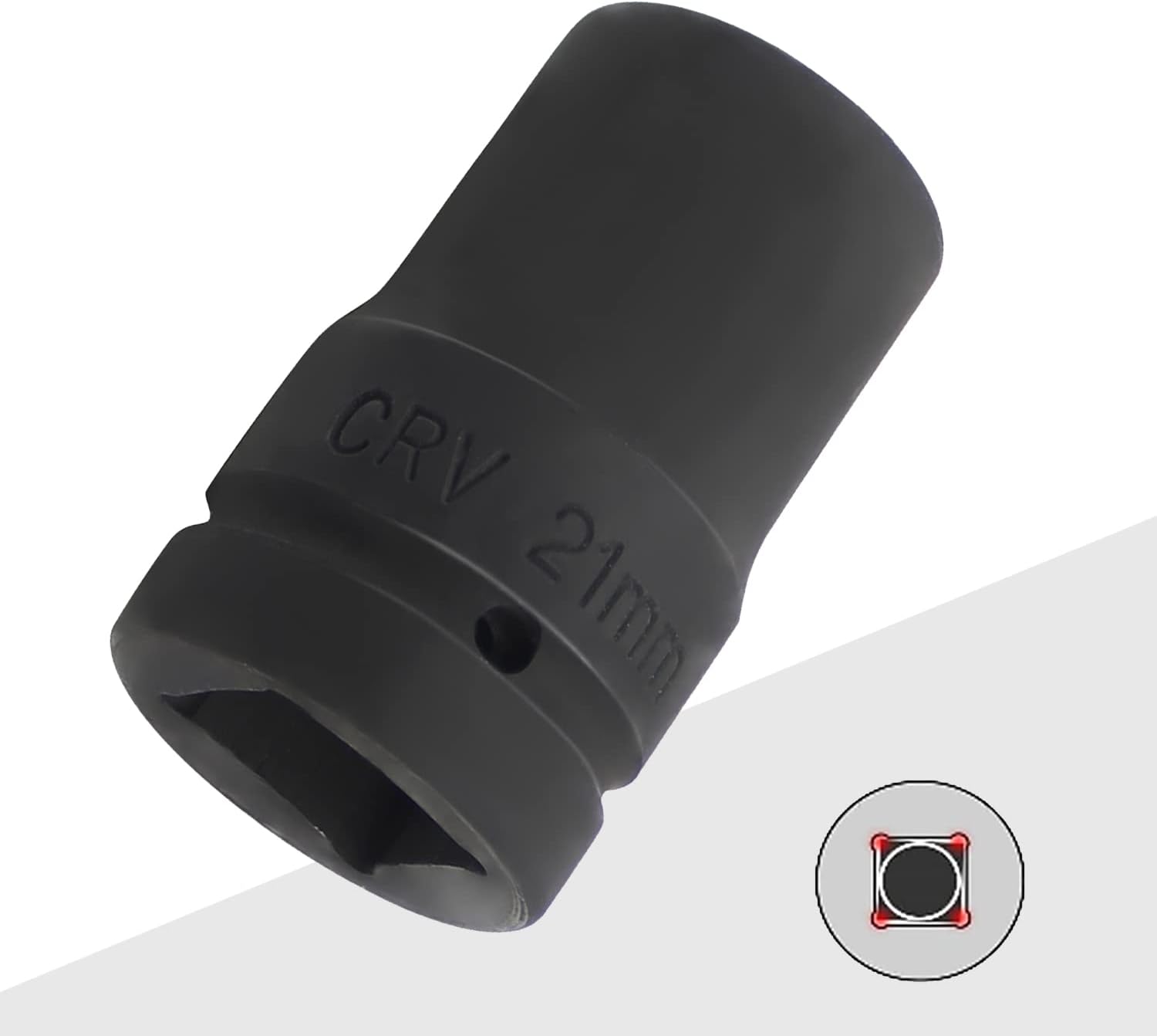 Utoolmart 1-Inch Drive 21mm Standard Impact Socket, Metric,Chrome Molybdenum Alloy Steel 78mm Length