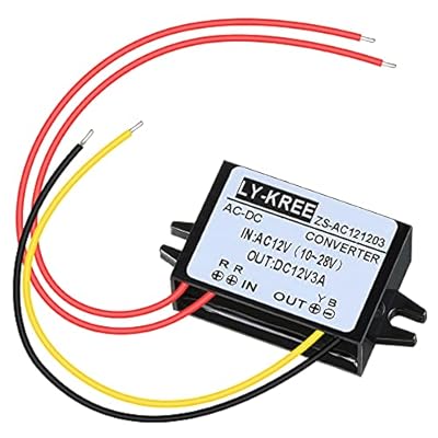 AC-DC Convertidor de Potencia AC 12V(10-28V) a DC 12V Convertidor de Voltaje Reducido Convertidor Reductor Impermeable IP68 Módulo Regulador de Voltaje para Pantalla Coche, 3A (1 Pieza) | Ya disponible en tu tienda friki favorita! En mundofriki.es!
