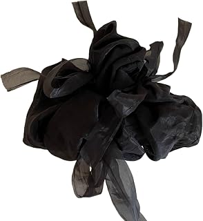 Flowing Gauze Fabric Headband French Pleated Hair Band Ponytail Accessory