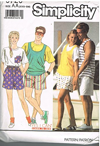 T-shirt et short à coudre Simplicity 9720 patron facile débutant