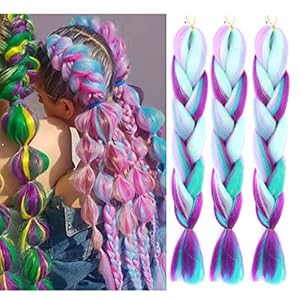 Jumbo Braiding Hair Fiber Mix Four ...