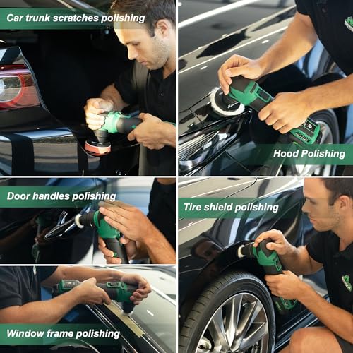 BATOCA S4 Cordless Car Polisher Buffer Mini Polishing Machine Rotary & Dual Action Car Detailing Polishing Kit with 2x 2.5Ah Li-ion Batteries 1&3inch Brushless 4 Speeds for Car Polishing Buffing Clean 8 BATOCA S4 Cordless Car Polisher Buffer Mini Polishing Machine Rotary & Dual Action Car Detailing Polishing Kit with 2x 2.5Ah Li-ion Batteries 1&3inch Brushless 4 Speeds for Car Polishing Buffing Clean - Image 8
