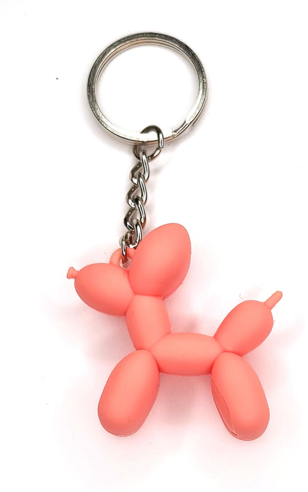 Portachiavi Cane Palloncino In Metallo Dorato Con Anello A Cuore Per Borsa O Chiavi