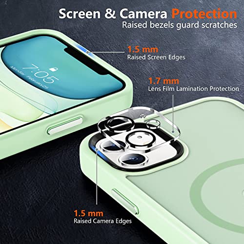 Image of MOCCA Magnetic Shockproof for iPhone 11 Case,Light Green