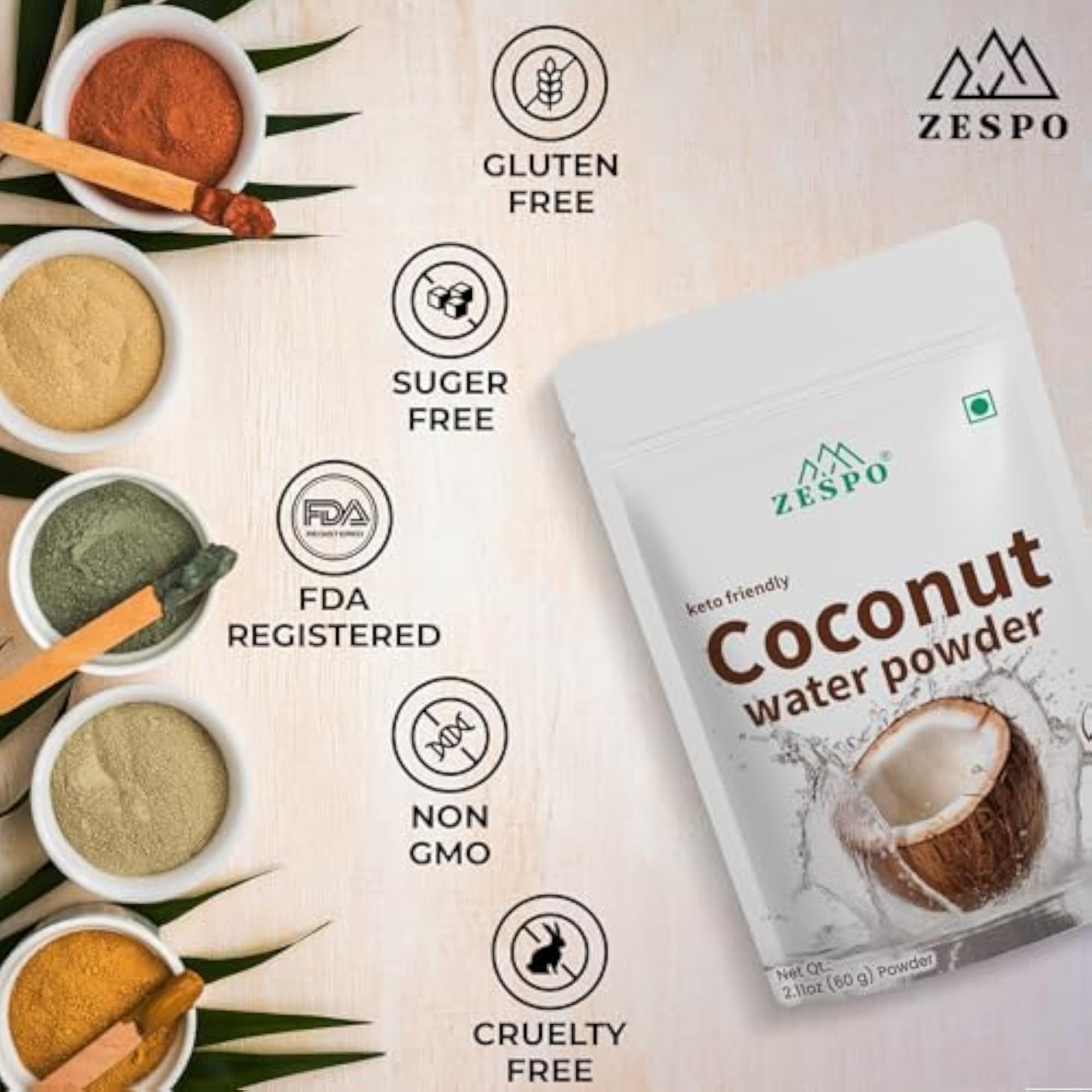 Zespo Organic Coconut Water Powder - 60g