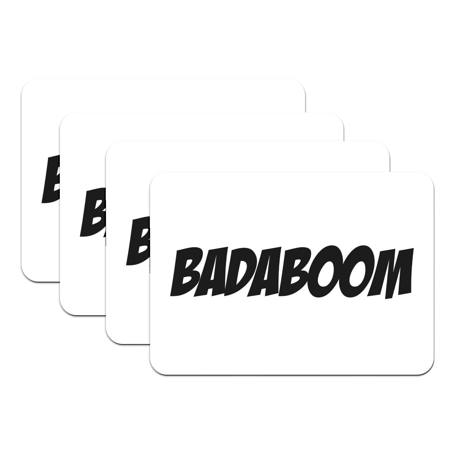 4 Sets de table BD Comics Badaboom grand format 39,5x28,5 cm antidérapants