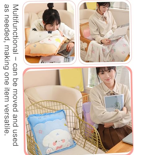 Couverture chaude multi-usage compacte en peluche isolante et douce - 7