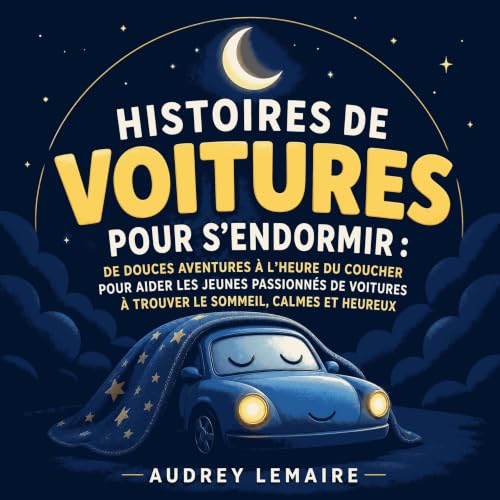 Couverture de Histoires de voitures pour s&rsquo;endormir : De douces aventures &agrave; l&rsquo;heure du coucher pour aider 