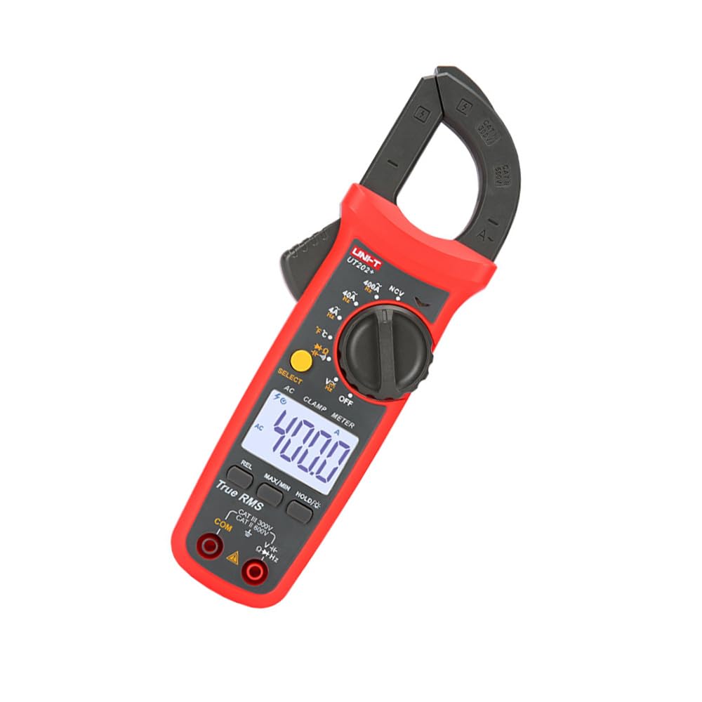 SenzooeUT201+ UT202+ UT202A+ Digital Clamp Meter Ac Dc Current Amperimetro Tester Clamp Multimeter Resistance Frequency Tester (UT202+)